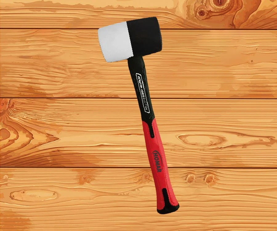 HM 021-59 WHITE AND BLACK RUBBER HAMMER HM 021-59 WHITE AND BLACK RUBBER HAMMER