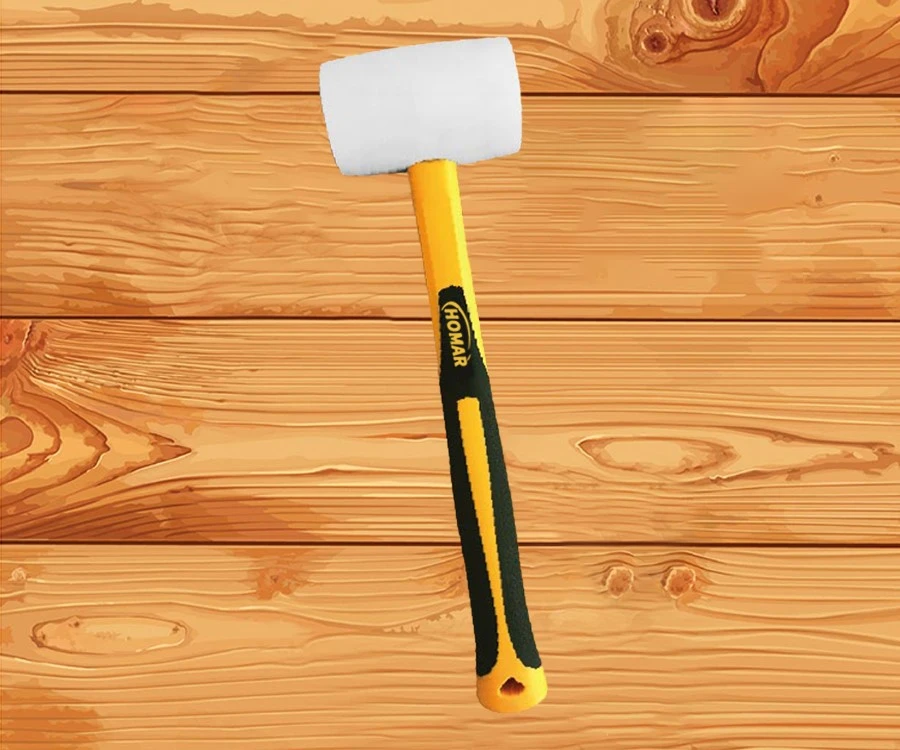 HM 021-63 YELLOW RUBBER HAMMER HM 021-63 YELLOW RUBBER HAMMER